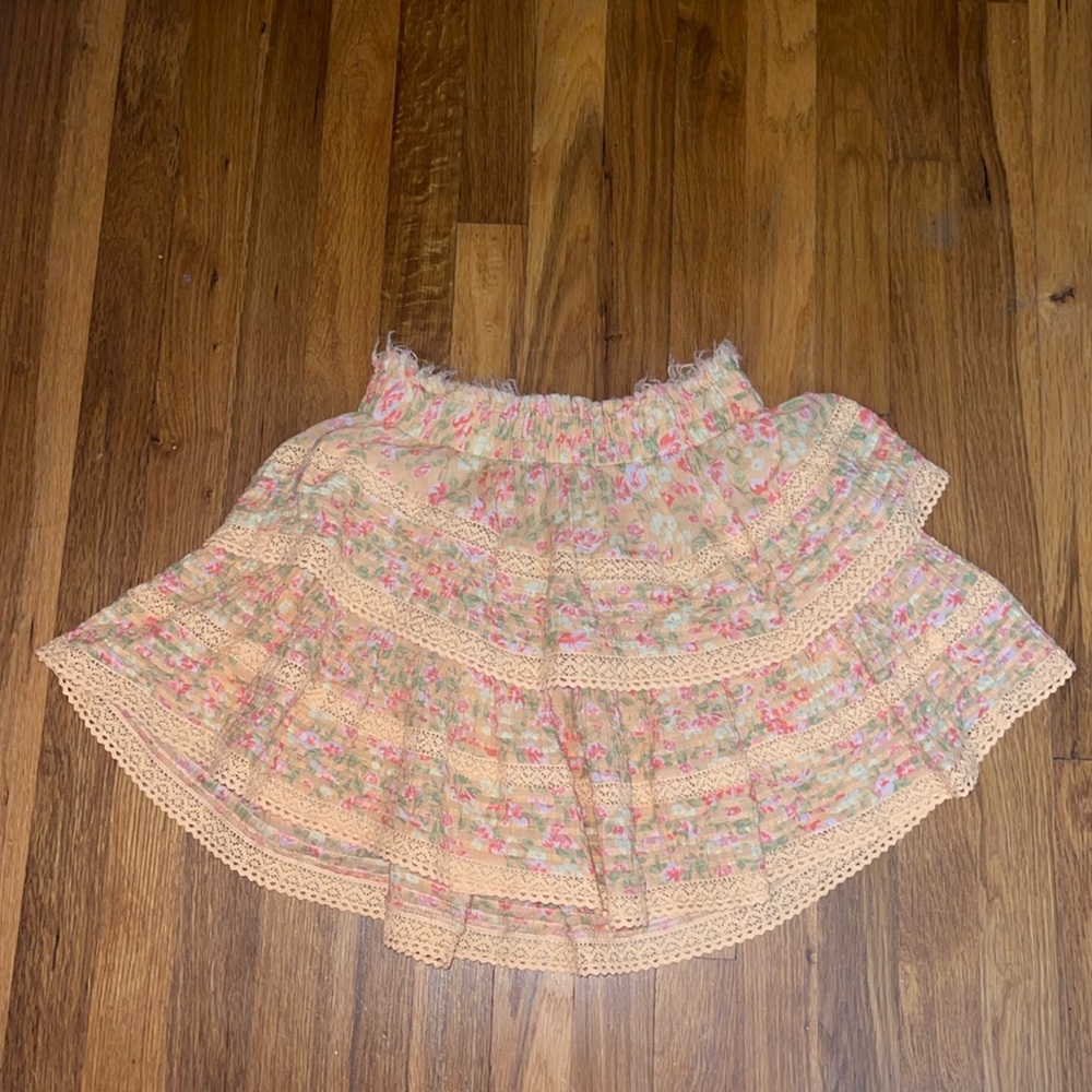 Aerie Floral Tiered Skirt